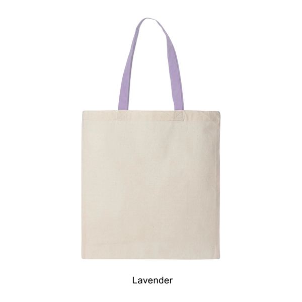 6 oz. 100% cotton canvas tote bag / shopping bag with... from ASI 41511 Brainchild USA Inc / BrainChild Gift Club