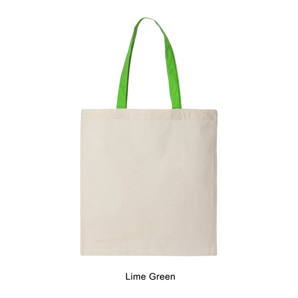 6 oz. 100% cotton canvas tote bag / shopping bag with... from ASI 41511 Brainchild USA Inc / BrainChild Gift Club