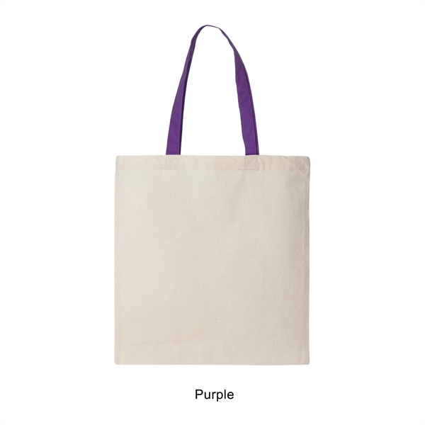 6 oz. 100% cotton canvas tote bag / shopping bag with... from ASI 41511 Brainchild USA Inc / BrainChild Gift Club