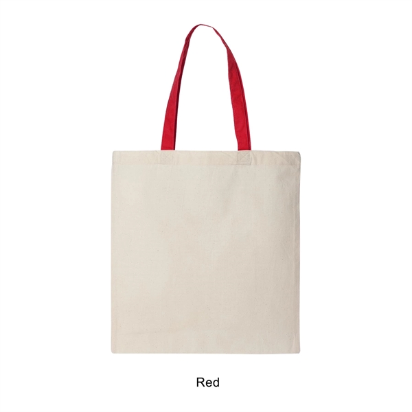 6 oz. 100% cotton canvas tote bag / shopping bag with... from ASI 41511 Brainchild USA Inc / BrainChild Gift Club