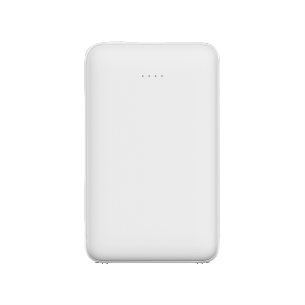 The Hermosa 5,000mAh Power Bank with Built-in-Cables for USB C, Micro... from ASI 74741 NVS Promo Designs, Inc.