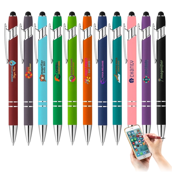Rubber Finish Stylus Ballpoint Pen... from ASI 31517 Admart Products / Admart Line