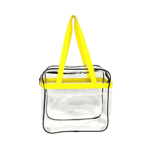 12.2 x 5.7 x 12.2 inches clear PVC tote bag with... from ASI 37218 Athena Promo (tm)