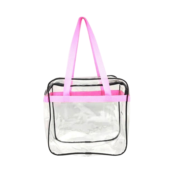 12.2 x 5.7 x 12.2 inches clear PVC tote bag with... from ASI 37218 Athena Promo (tm)