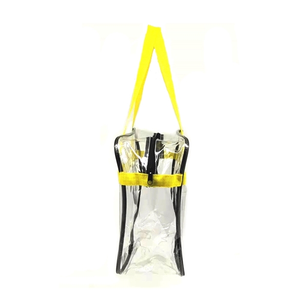 12.2 x 5.7 x 12.2 inches clear PVC tote bag with... from ASI 37218 Athena Promo (tm)