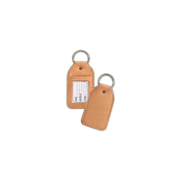 Leather security tag key fob.... from ASI 97490 ZZ REMOVED - Winston Manufacturing / Wizzer/Winston Leather