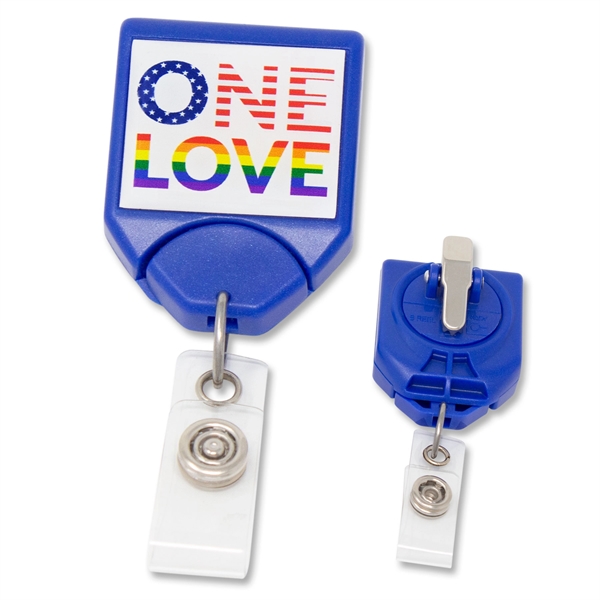 Show your pride in the USA with domed ONE LOVE Plastic... from ASI 79898 Promovision / PROMOVISION