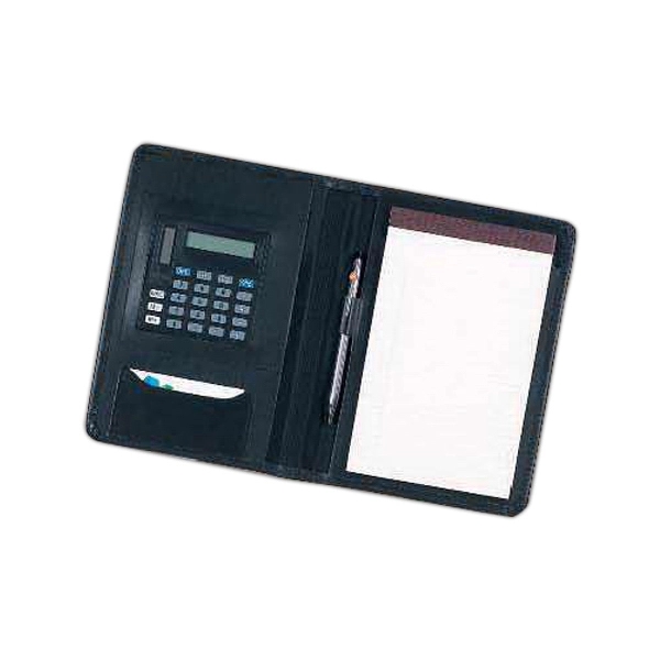 Junior desk portfolio with solar calculator.... from ASI 97490 ZZ REMOVED - Winston Manufacturing / Wizzer/Winston Leather