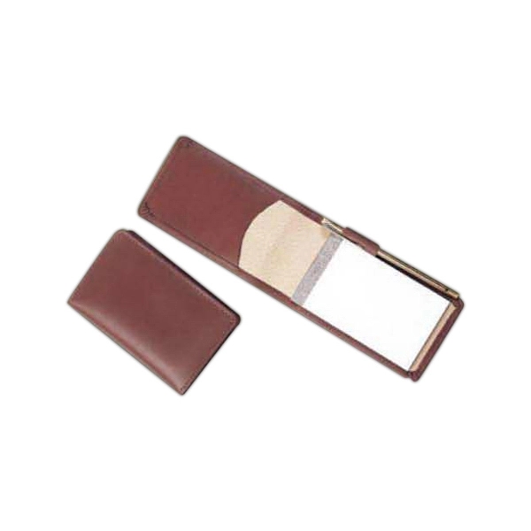 Flip pocket memo with pigskin lining.... from ASI 97490 ZZ REMOVED - Winston Manufacturing / Wizzer/Winston Leather