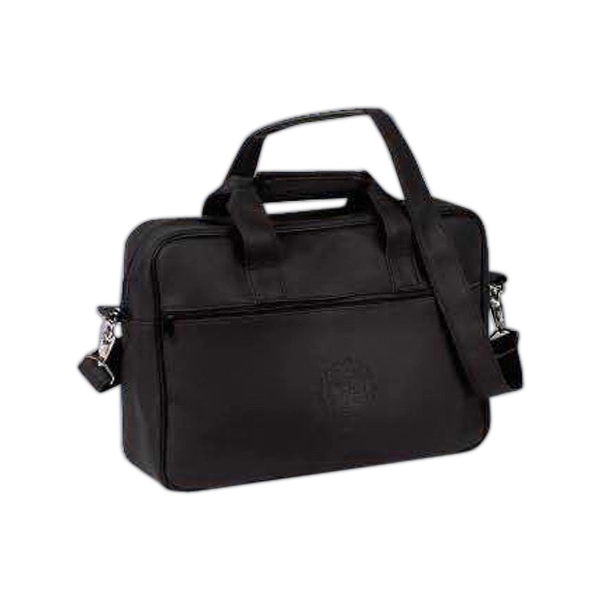 Computer Bag. Internal pocket for your papers and zippered external pocket... from ASI 97490 ZZ REMOVED - Winston Manufacturing / Wizzer/Winston Leather
