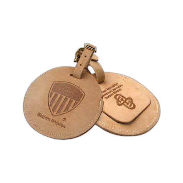 Golf Tournament Tag w/Security Flap. Large imprint area on both sides.... from ASI 97490 ZZ REMOVED - Winston Manufacturing / Wizzer/Winston Leather