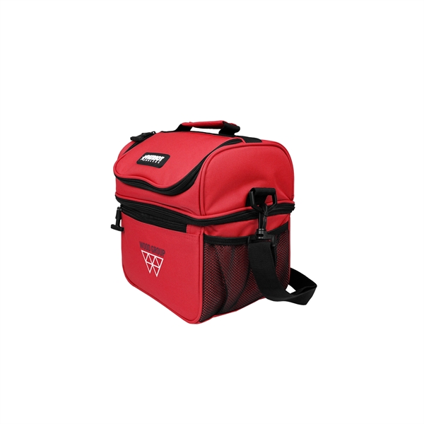 10" x 8"  x 8 3/4" Patriot Lunchbox Duo 15... from ASI 61005 Hirsch Gift Inc
