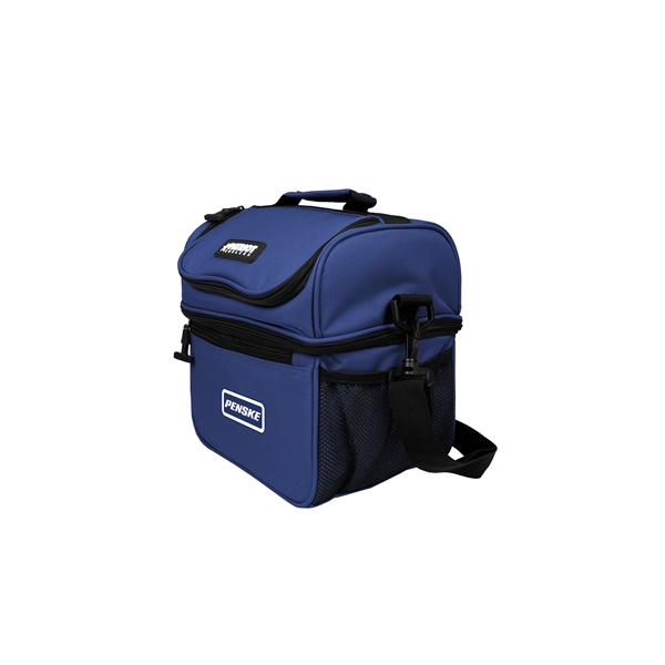 10" x 8"  x 8 3/4" Patriot Lunchbox Duo 15... from ASI 61005 Hirsch Gift Inc