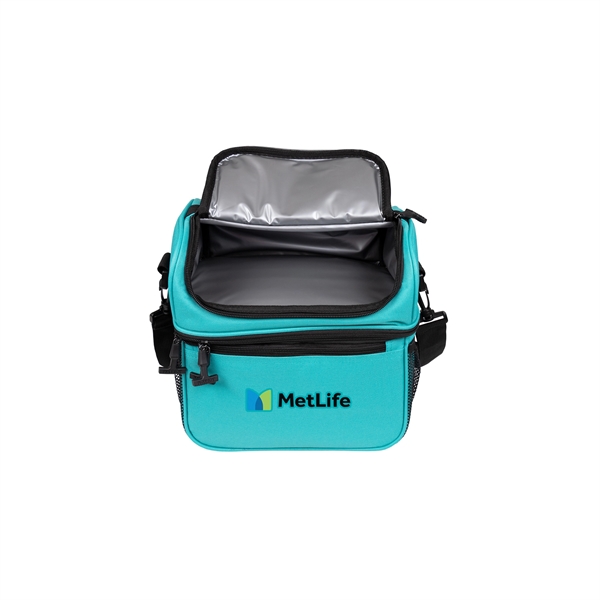 10" x 8"  x 8 3/4" Patriot Lunchbox Duo 15... from ASI 61005 Hirsch Gift Inc