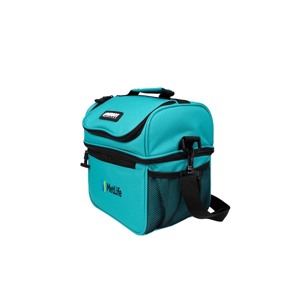 10" x 8"  x 8 3/4" Patriot Lunchbox Duo 15... from ASI 61005 Hirsch Gift Inc