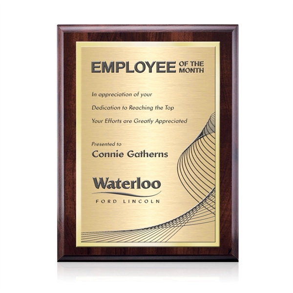 Beautiful Cherry Finish Plaque double plated with high polished and satin... from ASI 84592 St Regis Group / St Regis