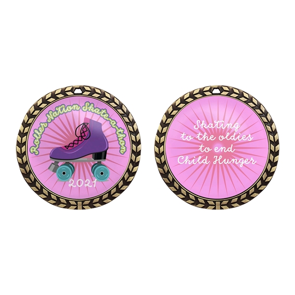 1.75" die cast zinc alloy medal with full color poly dome... from ASI 52263 EMT / EMT EMT EASY