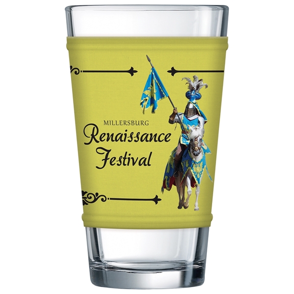 Full custom, full color stretch wrap for Pint Glasses.... from ASI 80228 Quinn
