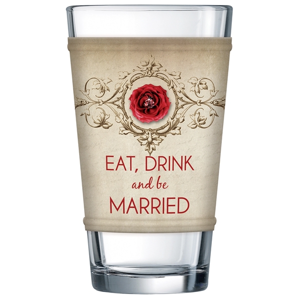 Full custom, full color stretch wrap for Pint Glasses.... from ASI 80228 Quinn