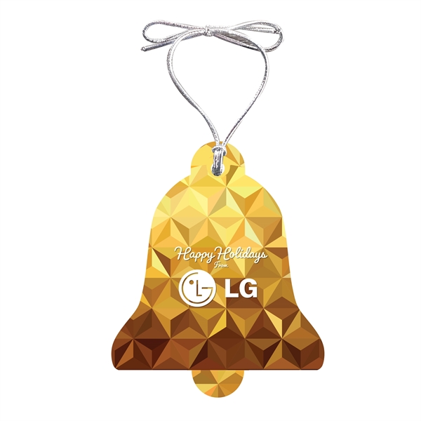 PETG plastic stock and custom holiday hanging ornaments with gold or... from ASI 90807 Tekweld