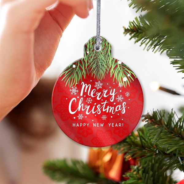 PETG plastic stock and custom holiday hanging ornaments with gold or... from ASI 90807 Tekweld