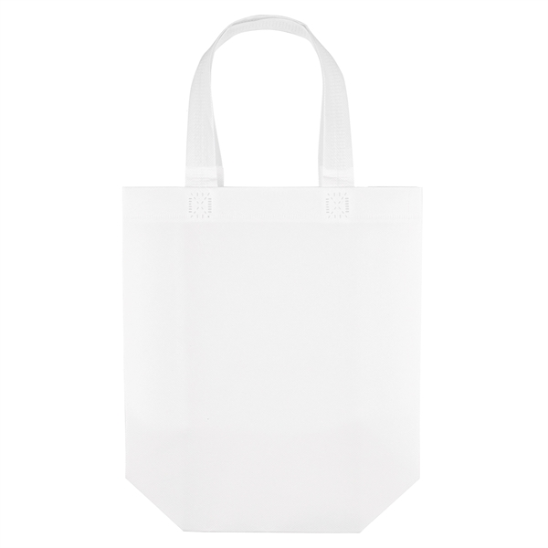 Laminated Non-Woven Tote with lay-flat side and bottom gussets.... from ASI 37940 Bag Makers Inc