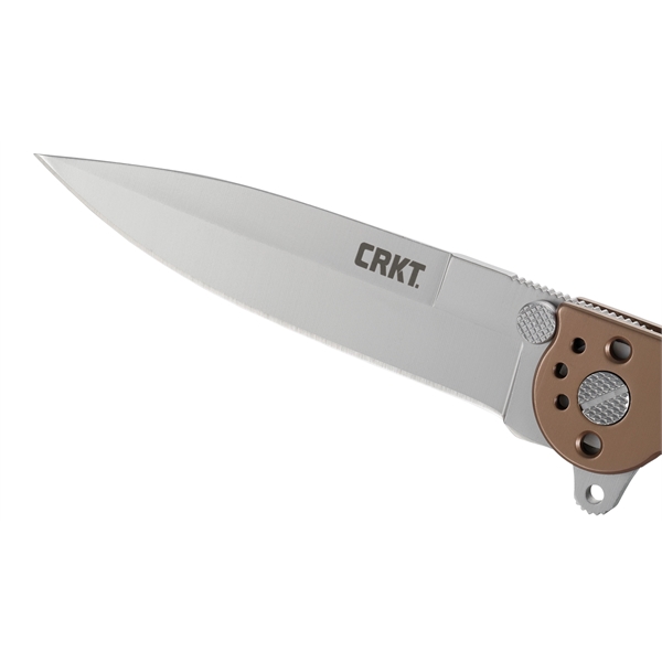 M16® - 03BS Bronze Knife. Sandvik 12C27 blade steel retains an... from ASI 45993 Columbia River Knife & Tool / CRKT