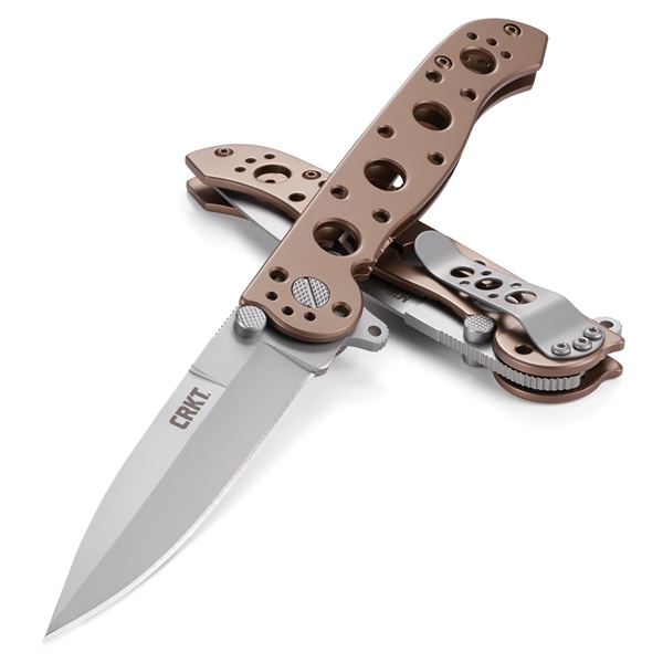 M16® - 03BS Bronze Knife. Sandvik 12C27 blade steel retains an... from ASI 45993 Columbia River Knife & Tool / CRKT