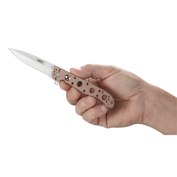 M16® - 03BS Bronze Knife. Sandvik 12C27 blade steel retains an... from ASI 45993 Columbia River Knife & Tool / CRKT