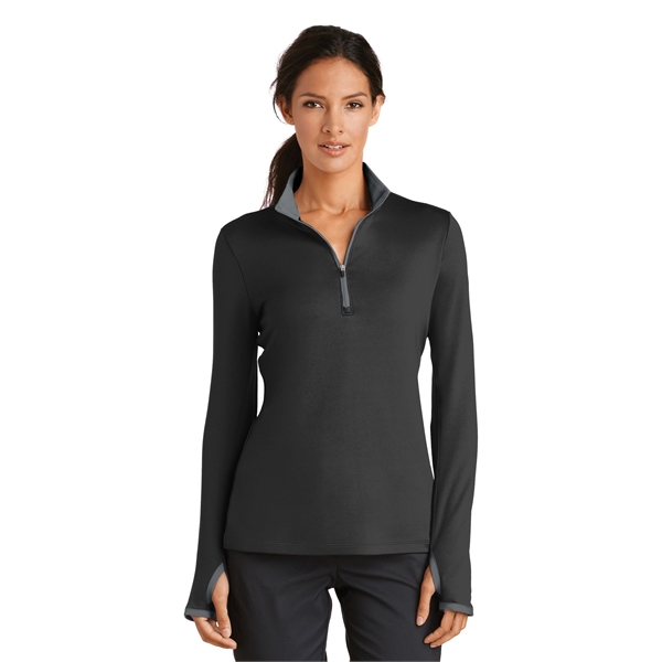 Nike Ladies Dri-FIT Stretch 1/2-Zip Cover-Up.... from ASI 84863 SanMar