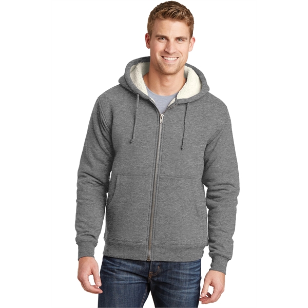 CornerStone Heavyweight Sherpa-Lined Hooded Fleece Jacket.... from ASI 84863 SanMar