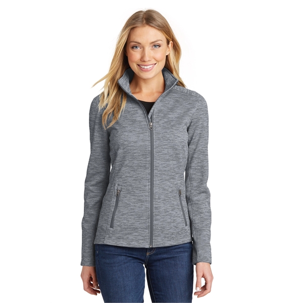 Port Authority Ladies Digi Stripe Fleece Jacket.... from ASI 84863 SanMar