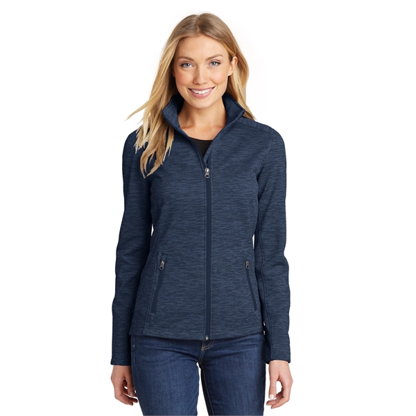 Port Authority Ladies Digi Stripe Fleece Jacket.... from ASI 84863 SanMar