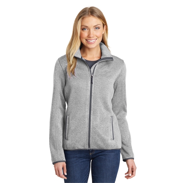 Port Authority Ladies Sweater Fleece Jacket.... from ASI 84863 SanMar
