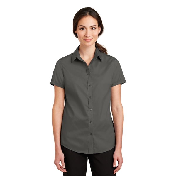Port Authority Ladies Short Sleeve SuperPro Twill Shirt.... from ASI 84863 SanMar