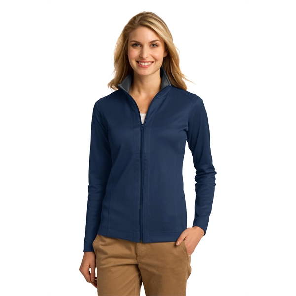 Port Authority Ladies Vertical Texture Full-Zip Jacket.... from ASI 84863 SanMar