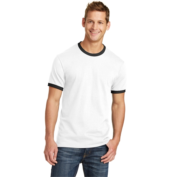 Port & Company Core Cotton Ringer Tee.... from ASI 84863 SanMar
