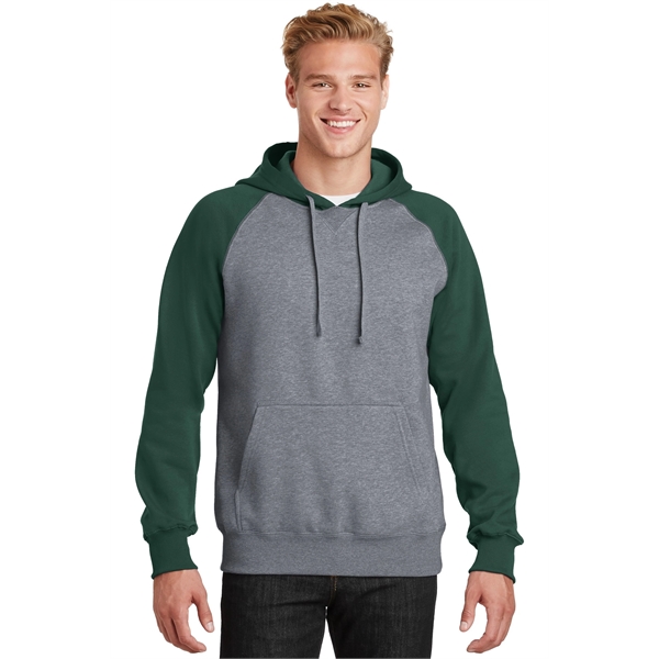 Sport-Tek Raglan Colorblock Pullover Hooded Sweatshirt.... from ASI 84863 SanMar