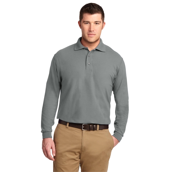Port Authority Tall Silk Touch Long Sleeve Polo.... from ASI 84863 SanMar