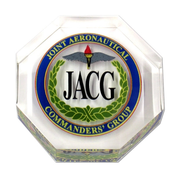 Octagon shape embedment. 3" x 1". Blank product.... from ASI 69240 MasterCast LTD / MasterCast