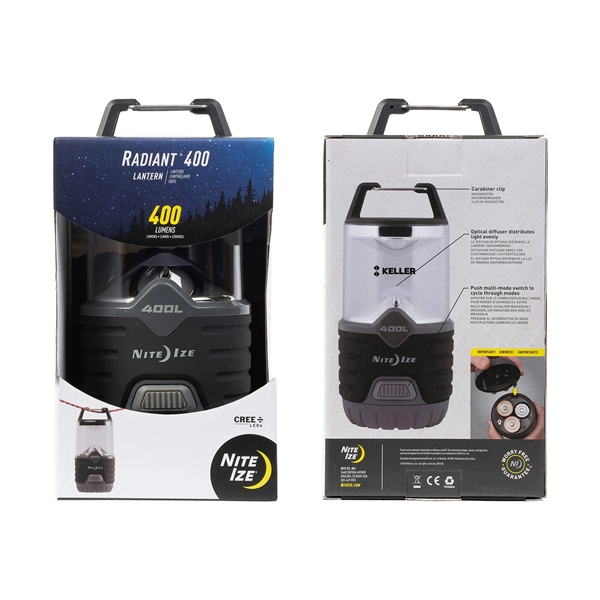 400 Lumen lantern with three LED modes, weather/impact resistant, integrated carabiner... from ASI 46170 Compass Industries Inc