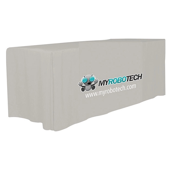 Fitted table cover made of polyester fabric; features 4 sides and... from ASI 62660 Innovation Line