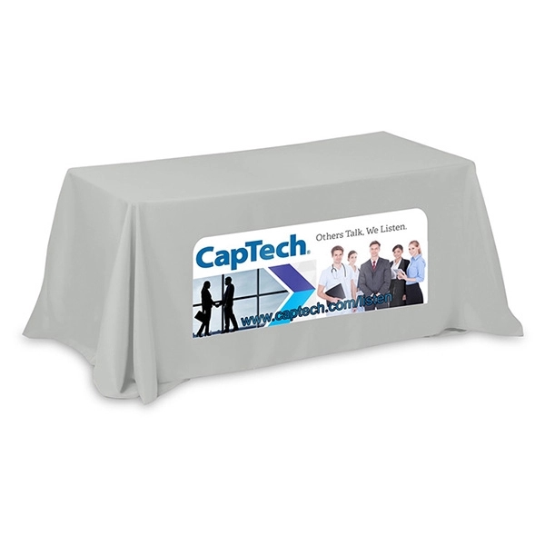 Throw-style, 4-sided table cover made of polyester fabric; fits a 6... from ASI 62660 Innovation Line