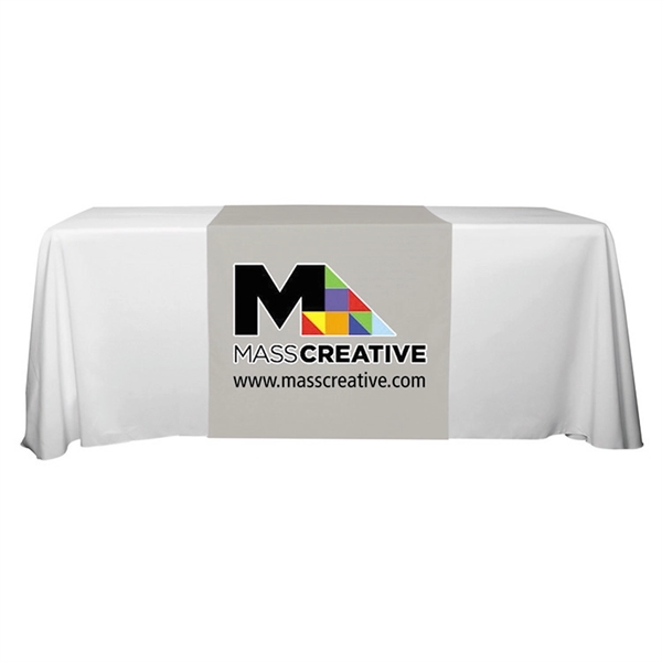 30"W x 90"L table runner made of polyester fabric with customization.... from ASI 62660 Innovation Line