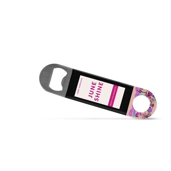 Professional 5 inch stainless steel flat pocket bottle opener. Available coated... from ASI 34040 Alexander Mfg Co
