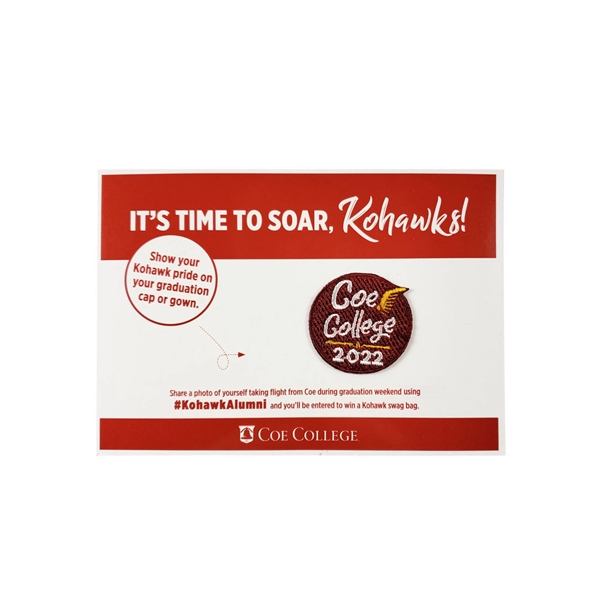 1 1/2" x 1 1/2" peel and stick embroidered applique placed... from ASI 90160 Suntex Industries