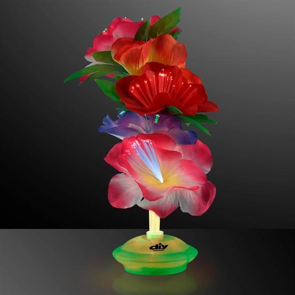 Fiber optic flower centerpiece. Blank & Imprint Pricing.... from ASI 34194 ALightPromos / Alight Promotional Products