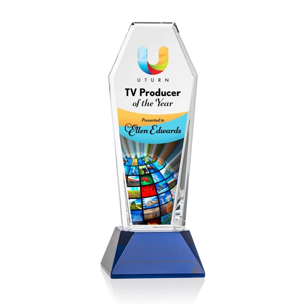 Romford VividPrint™ Award on Base - Blue... from ASI 84592 St Regis Group / St Regis