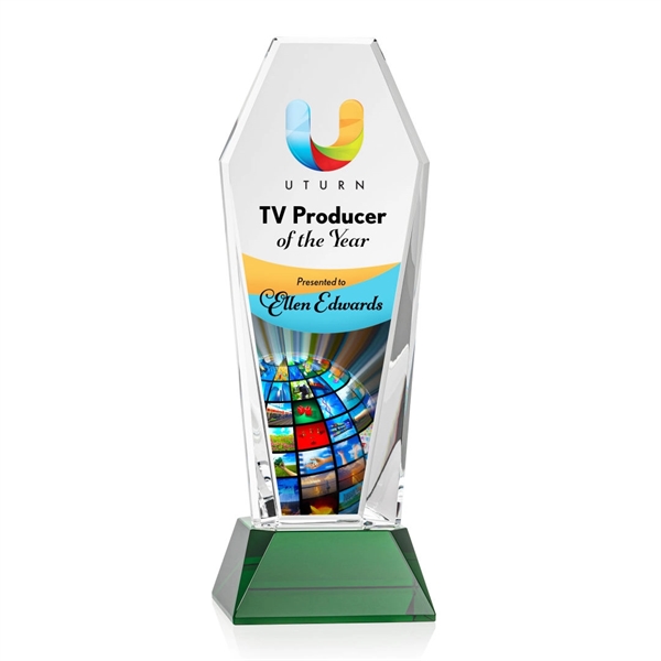 Romford VividPrint™ Award on Base - Green... from ASI 84592 St Regis Group / St Regis