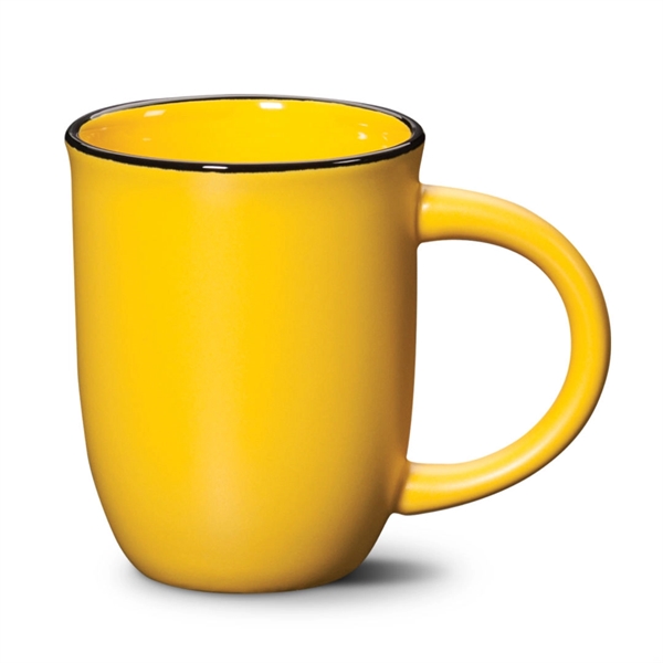 The subtle, sleek curved surface of the Fiona ceramic mug bells... from ASI 84592 St Regis Group